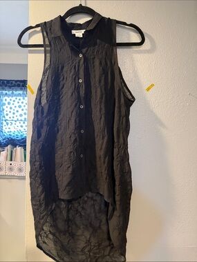 Helmut  Lang Chiffon Top Sz Small
